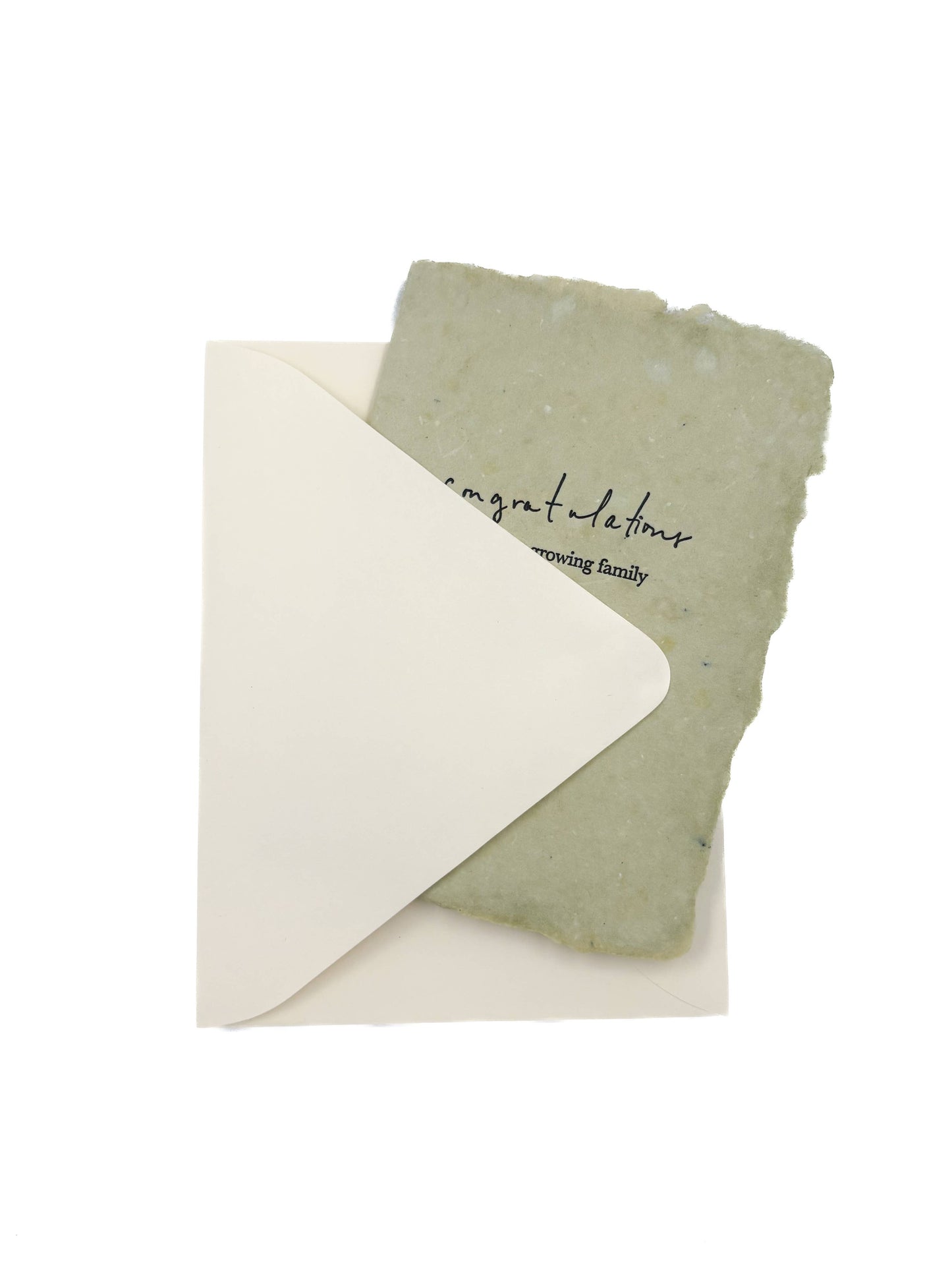 Congratulations Growing Family Folded Card