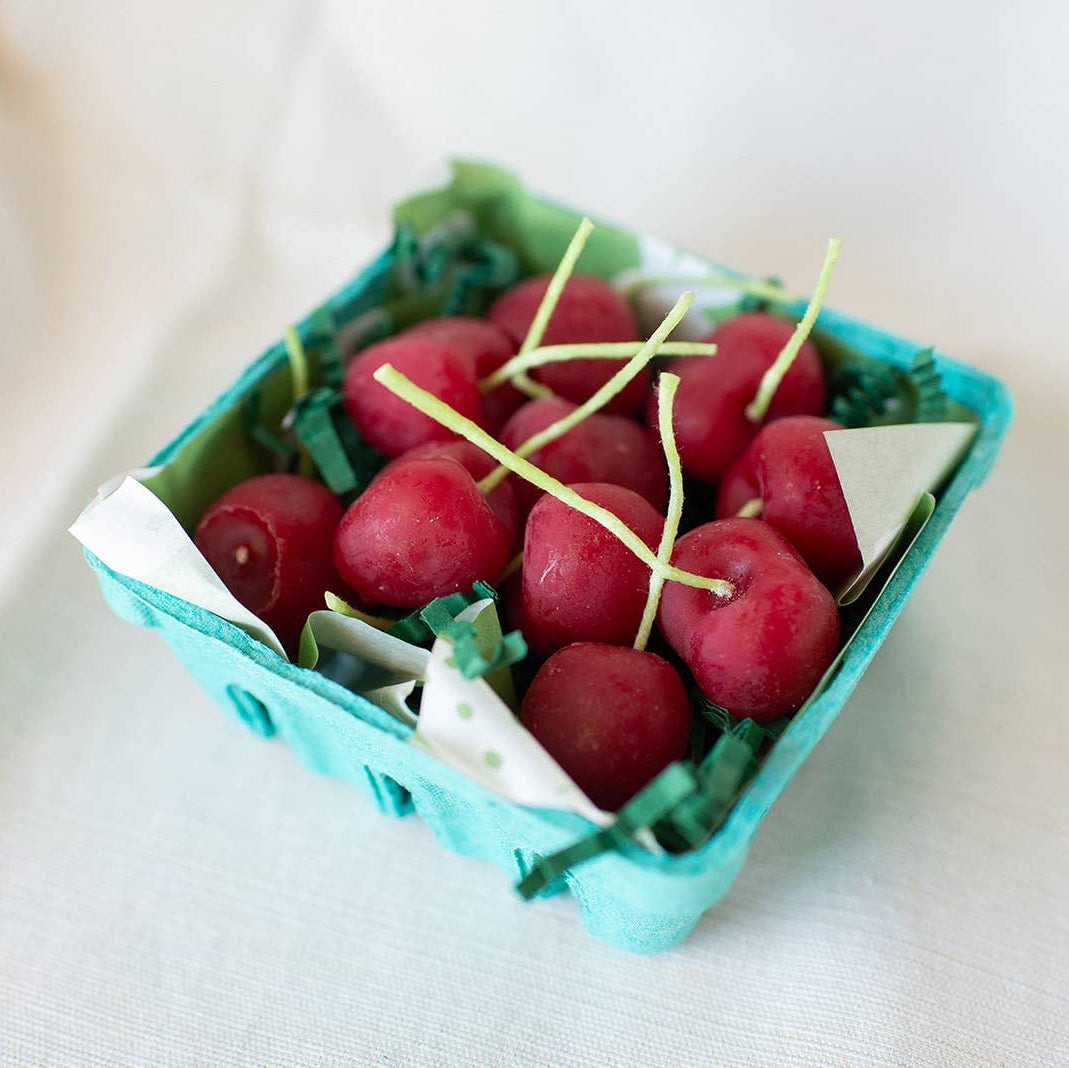 Cherry Beeswax Birthday Candles