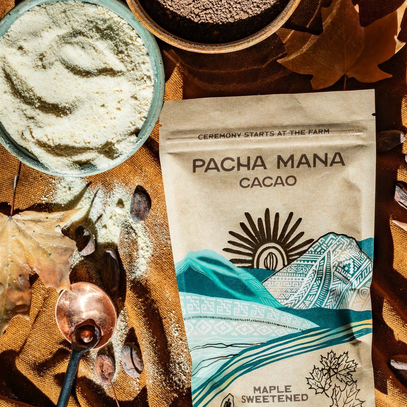 Maple Sweetened Ceremonial Cacao Blend | Ground Cacao Paste