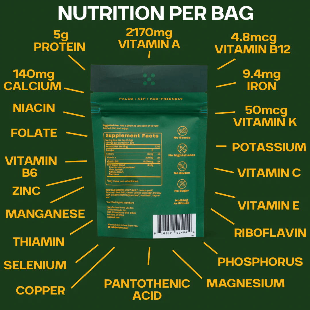 Zesty Garlic Organ-Based Seasoning