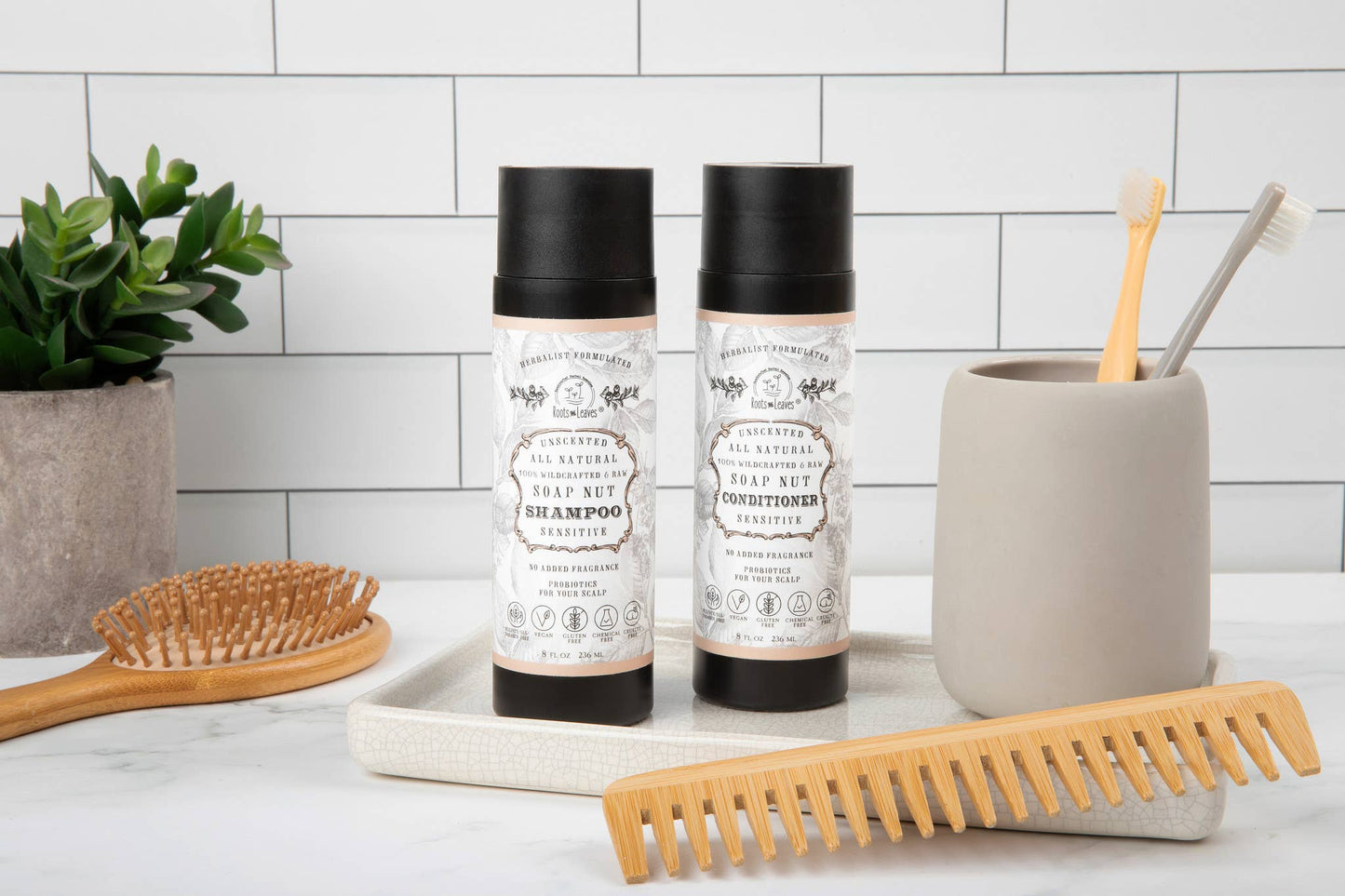 All Natural Soapnut Shampoo + Conditioner