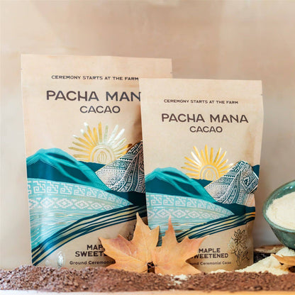 Maple Sweetened Ceremonial Cacao Blend | Ground Cacao Paste