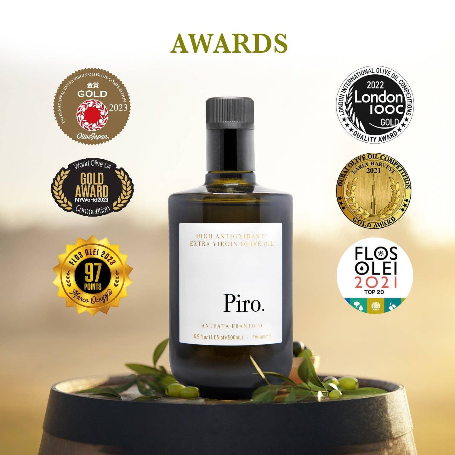 Extra Virgin Olive Oil | High Antioxidant + Polyphenol