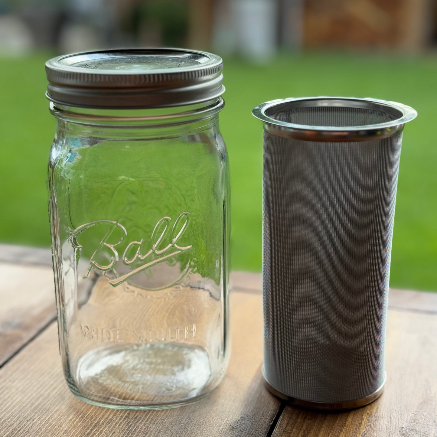 Tea Infuser | Wide Mouth Quart Mason Jar