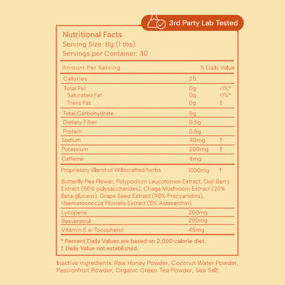 Sun Maiden Tea Powder | Skin Resilience Blend for Sun Protection + Skin Renewal