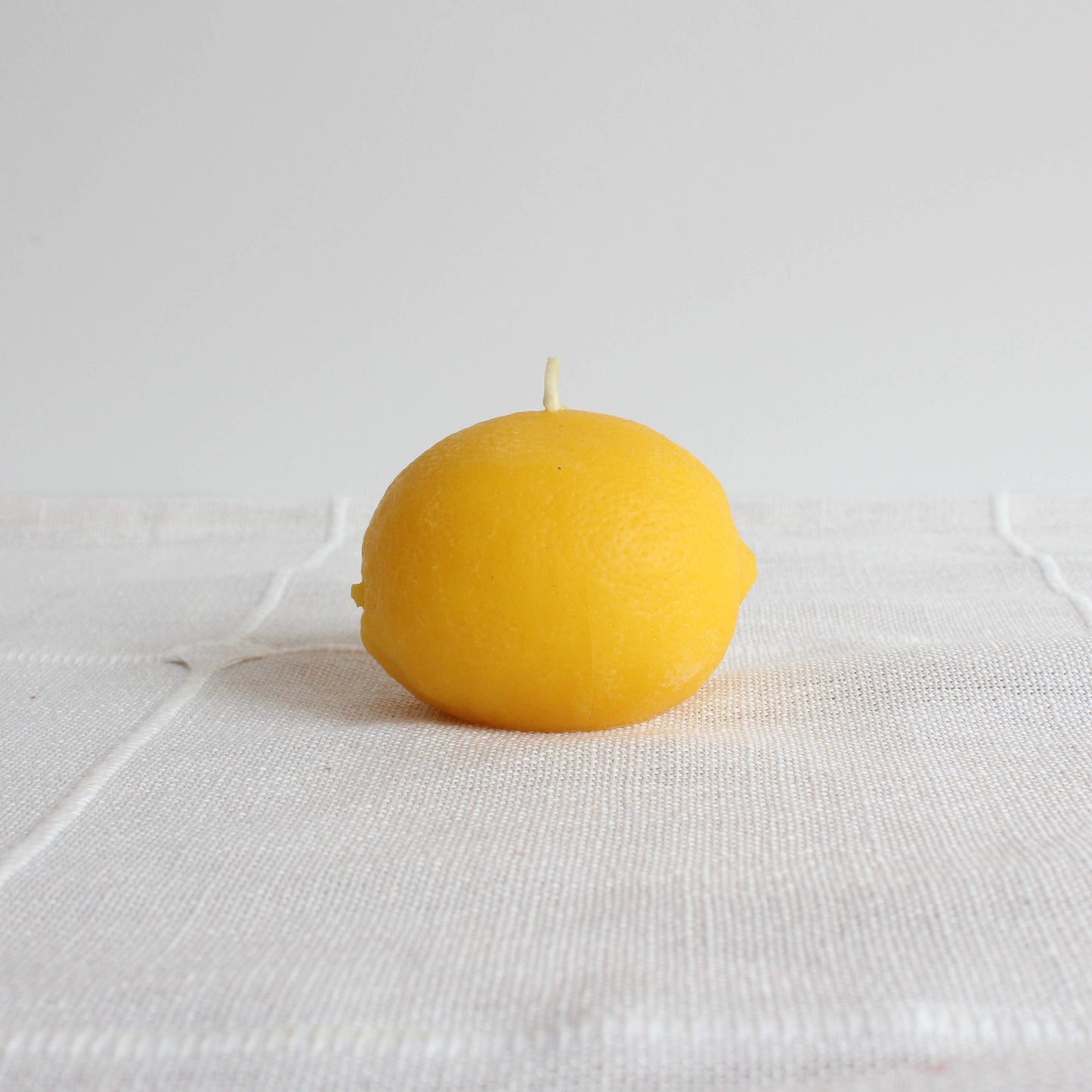 Large Lemon Beeswax Candle