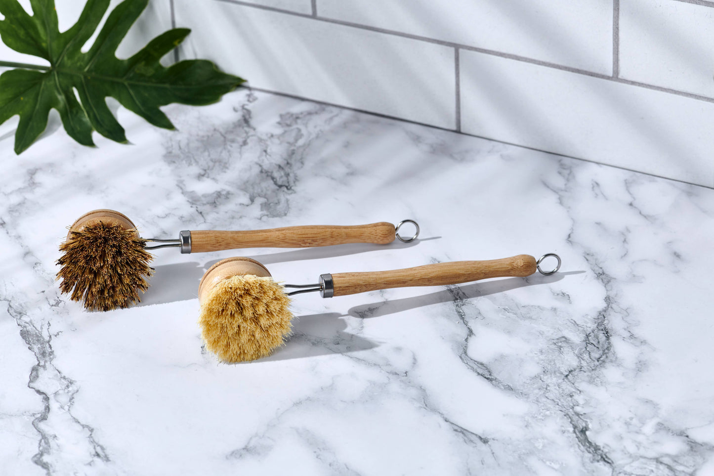 Long Handle Wood + Metal Dish Brush | Plastic Free