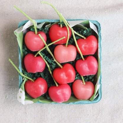 Pink Cherry Beeswax Birthday Candles