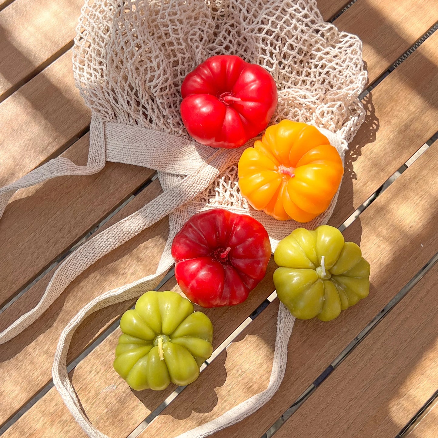 Heirloom Beeswax Tomato Candle