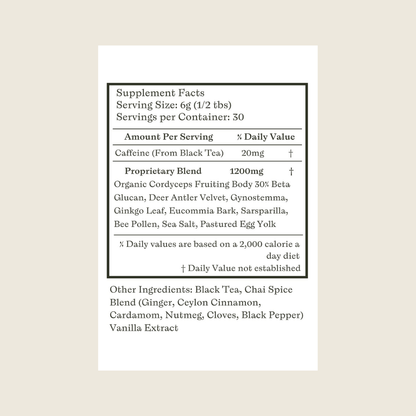 Fortress Chai | Strength, Longevity & Vitality Blend