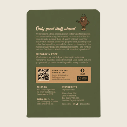 Dark Roast Organic Whole Bean Coffee | Mold & Mycotoxin Free