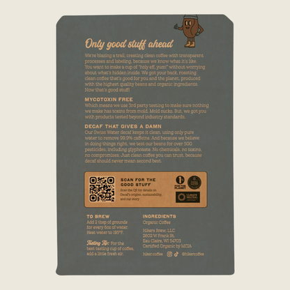 Decaf Organic Whole Bean Coffee | Mold & Mycotoxin Free