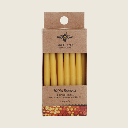 Beeswax Birthday Candles