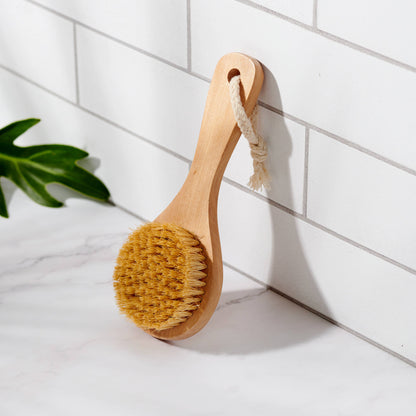 Bamboo & Sisal Dry Body Brush With Handle