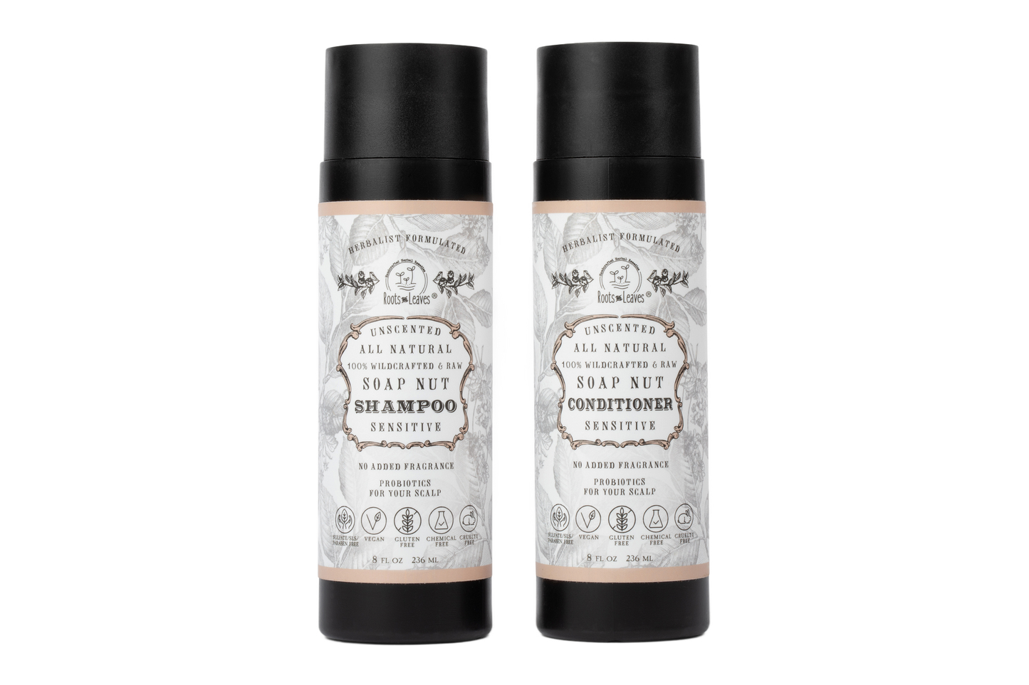 All Natural Soapnut Shampoo + Conditioner