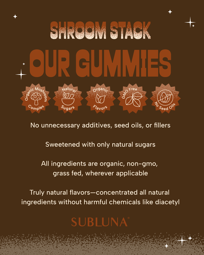Shroom Stack | Medicinal Mushroom Gummies