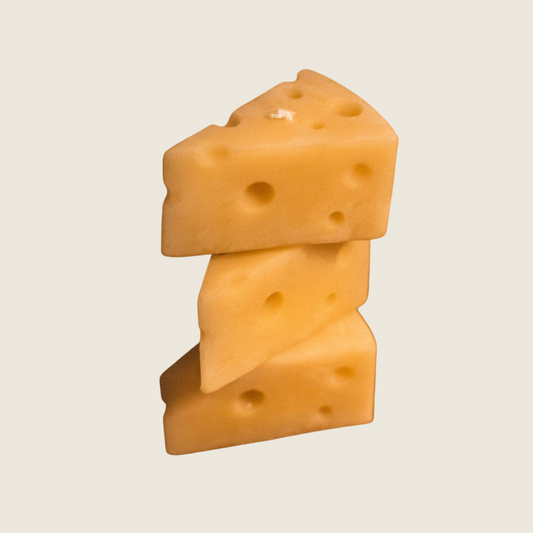 Cheese Wedge Beeswax Candle