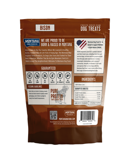 Bison Liver | Freeze-Dried Raw Dog Treats