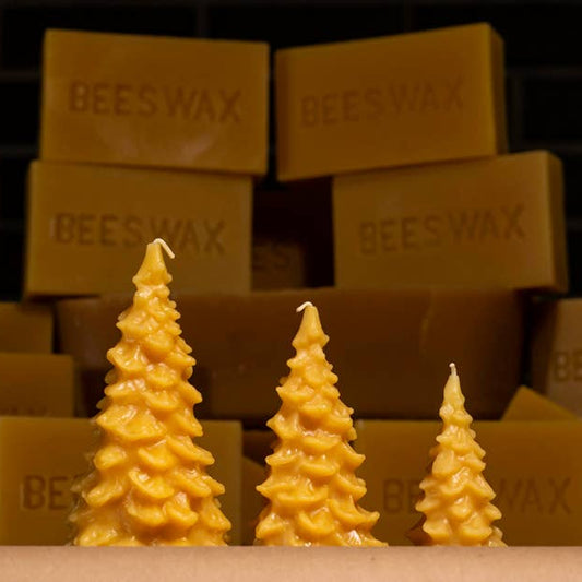 Christmas Tree Beeswax Candles